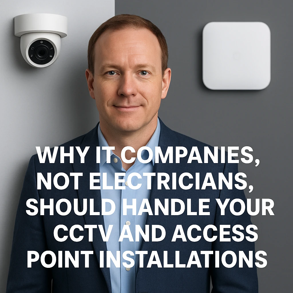 Why IT Companies, Not Electricians, Should Handle Your CCTV and Access Point Installations